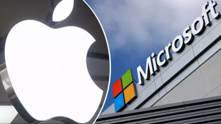 Apple e Microsoft ultrapassam os 4 biliões de dólares em valor de mercado 1 Ilustração da Apple e da Microsoft