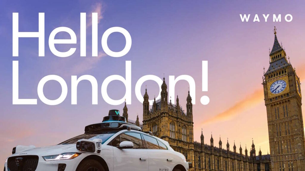 Waymo táxi autónomo Londres Europa