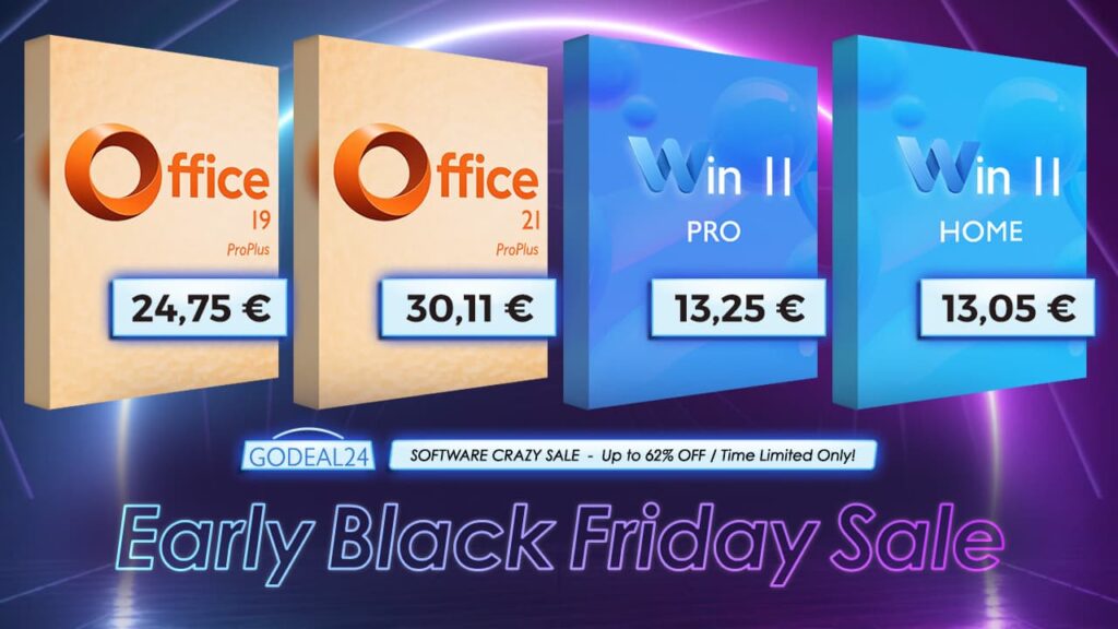Black Friday 2025: Office e Windows com descontos fortes — guia Godeal24