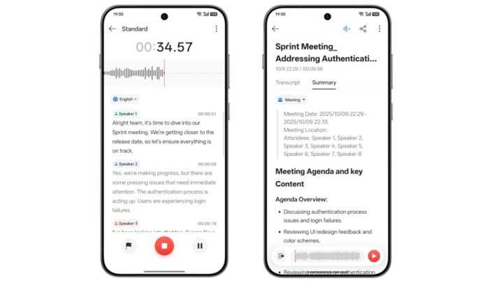 Gravador de IA da OPPO