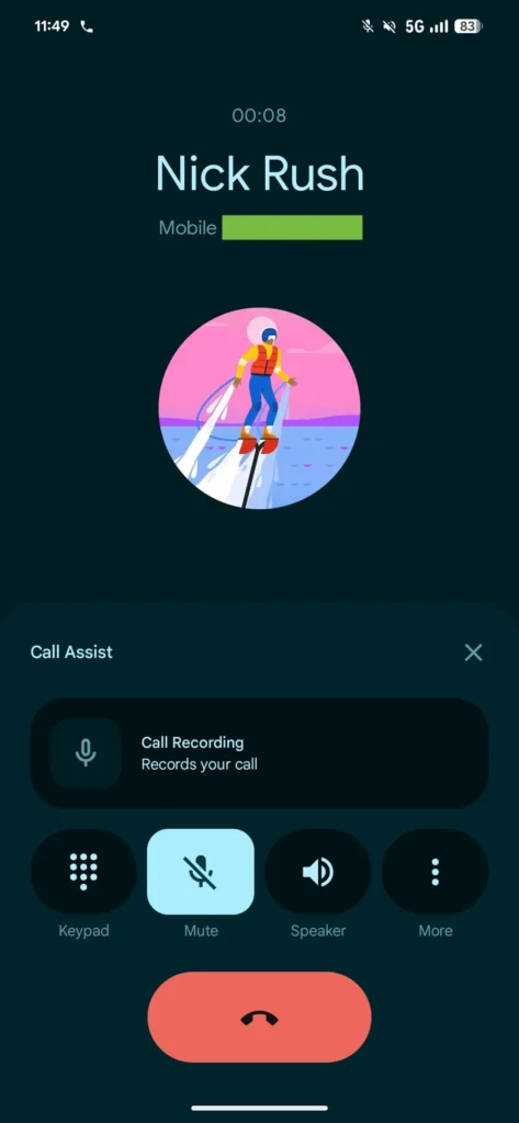 Google Android gravaçao chamadas