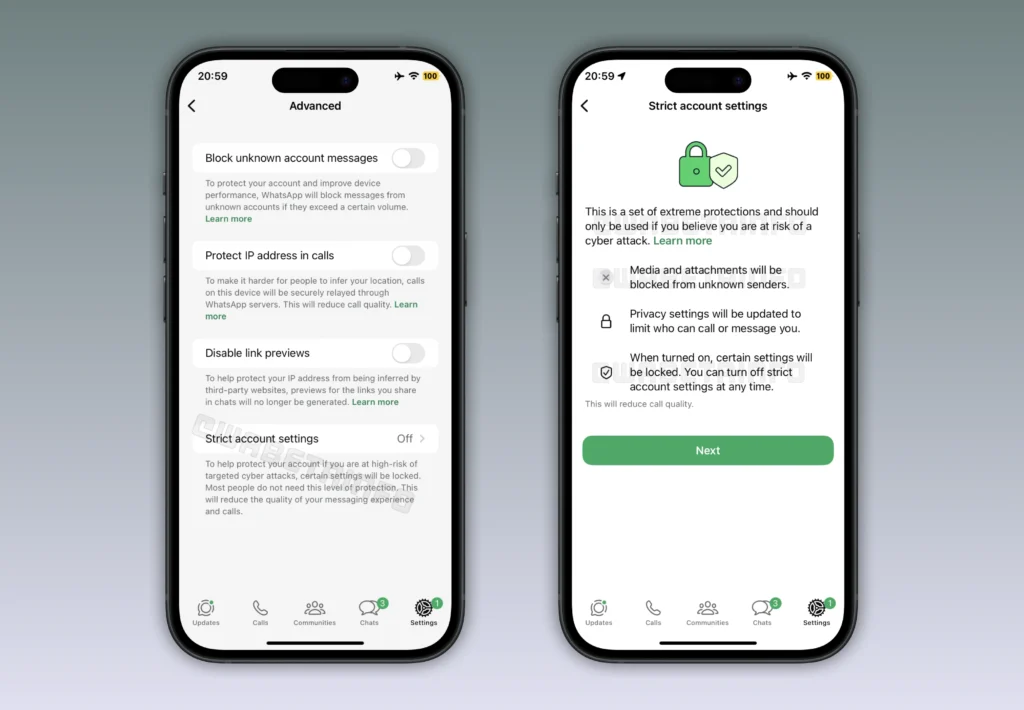 WhatsApp modo blindado segurança ataques