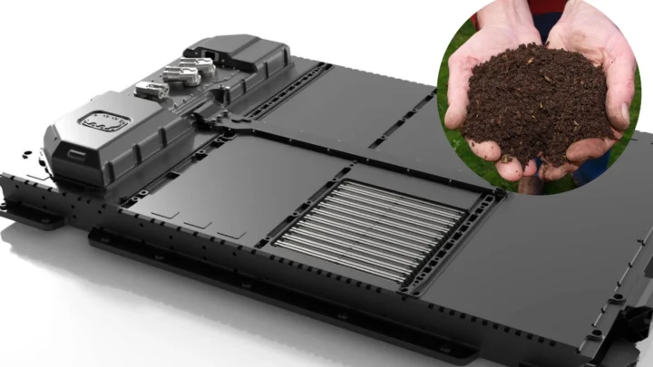 Ilustração de bateria para carros elétricos equipadas com uma nova tecnologia