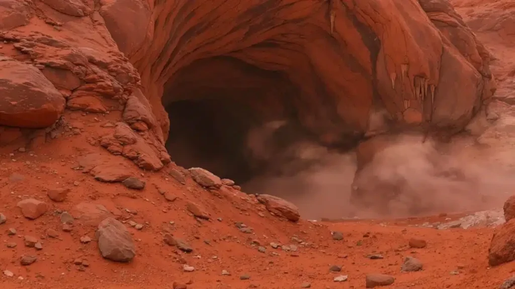 Estarão as cavernas esculpidas pela água em Marte a esconder vida alienígena?