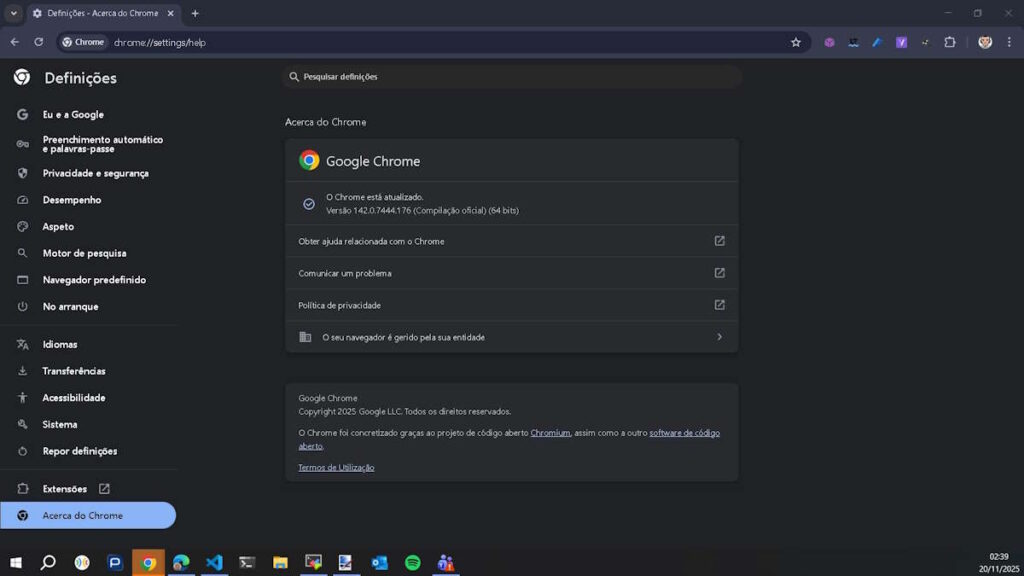 Google Chrome falha grave browser