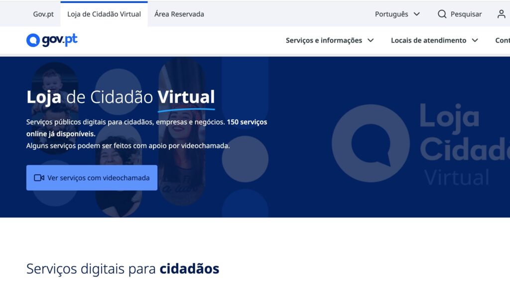 Loja de Cidadão Virtual já está disponível e tem 150 serviços
