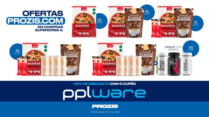 Prozis está com super descontos só até hoje! Aproveitem