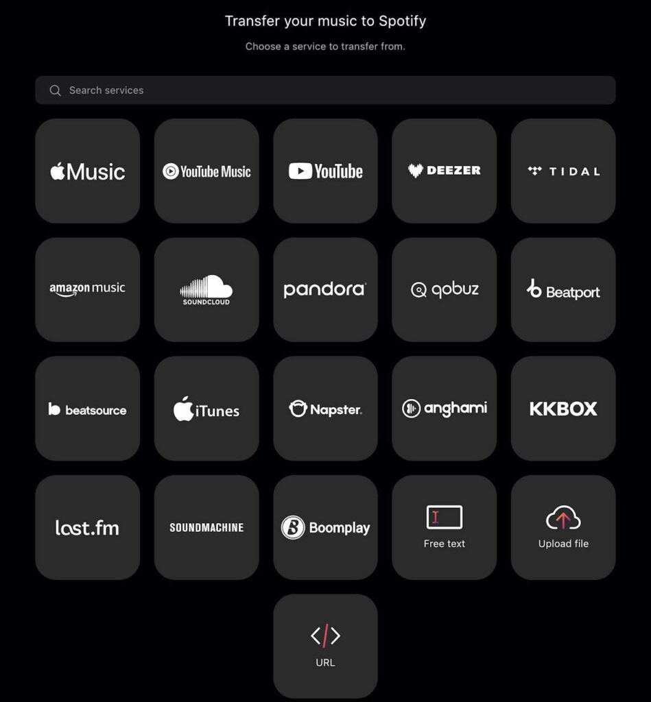 Spotify playlists importar streaming