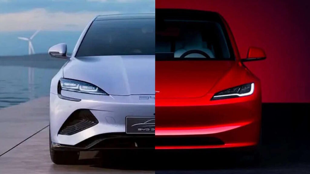 BYD Tesla carros elétricos Portugal