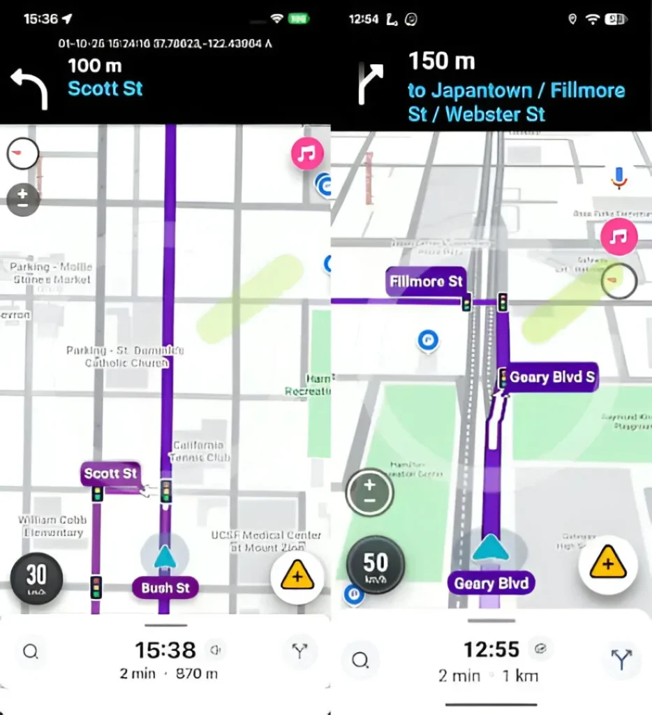 Waze semáforos Google Maps