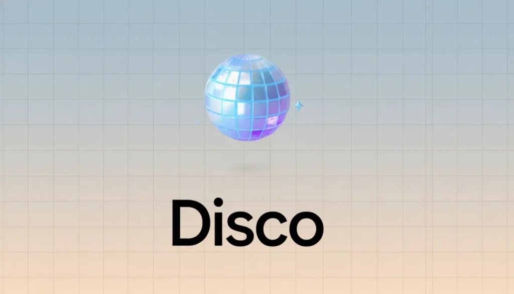 Google browser IA Disco GenTabs