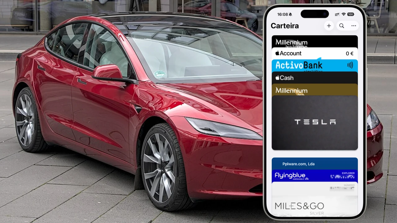 Tesla estará a preparar o suporte para integrar a chave do carro na app Carteira do seu iPhone