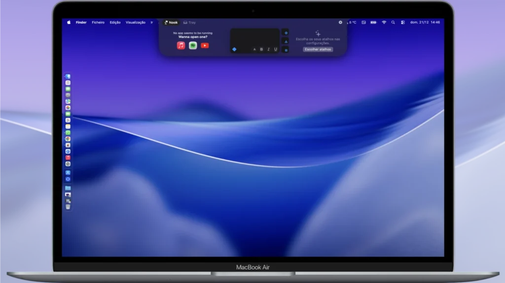 NotchNook: dar utilidade ao notch no Mac