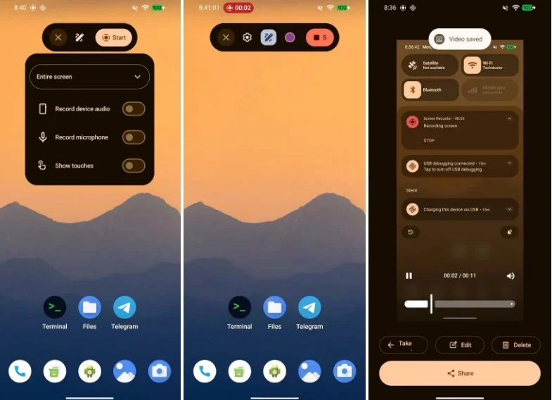 Android 17 Google desfoque