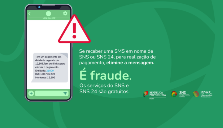 Serviço Nacional de Saúde: recebeu uma SMS para pagar? É burla