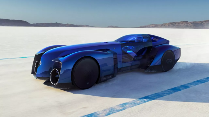 Renault Filante Record 2025, o concept car elétrico apresentado no ano passado.