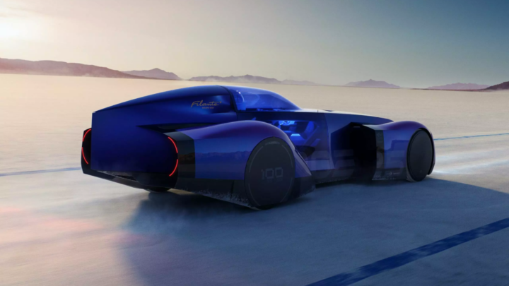 Renault Filante Record 2025, o concept car elétrico apresentado no ano passado.