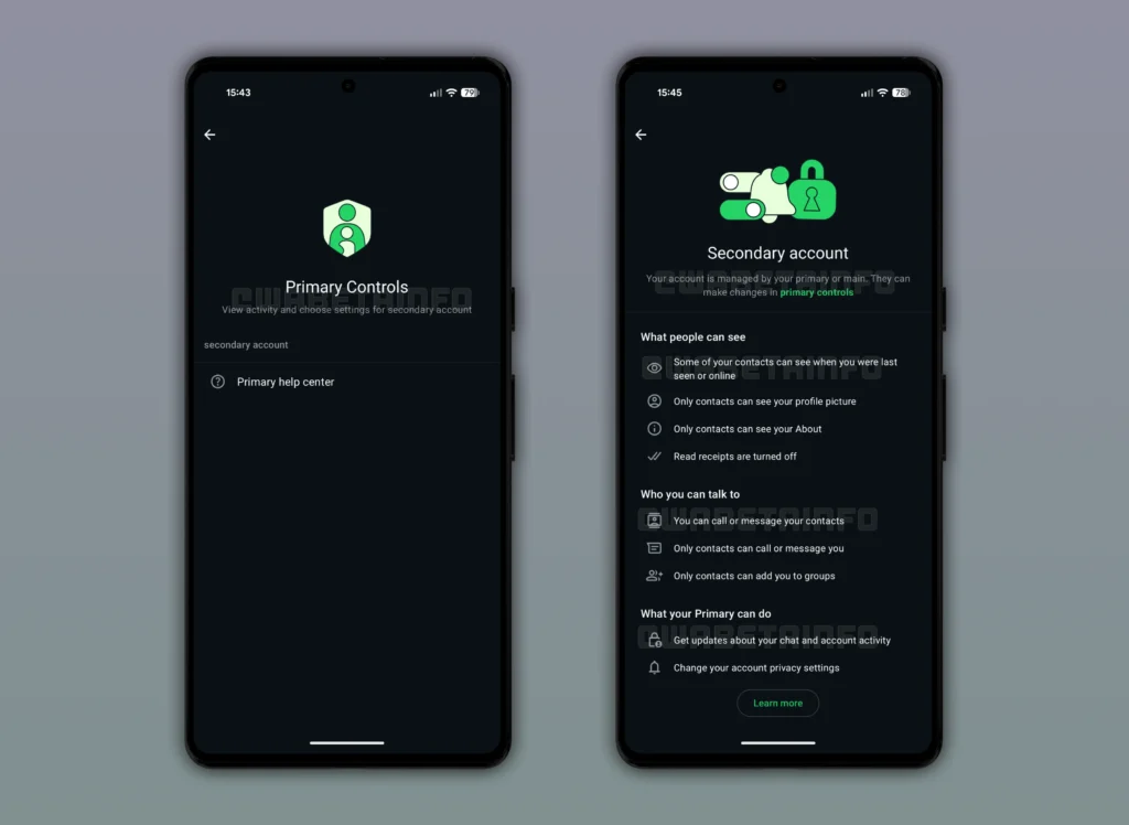 WhatsApp controlos parentais novos