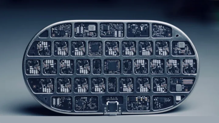 imagem de um protótipo do AirPower da Apple, patente registada em 2017