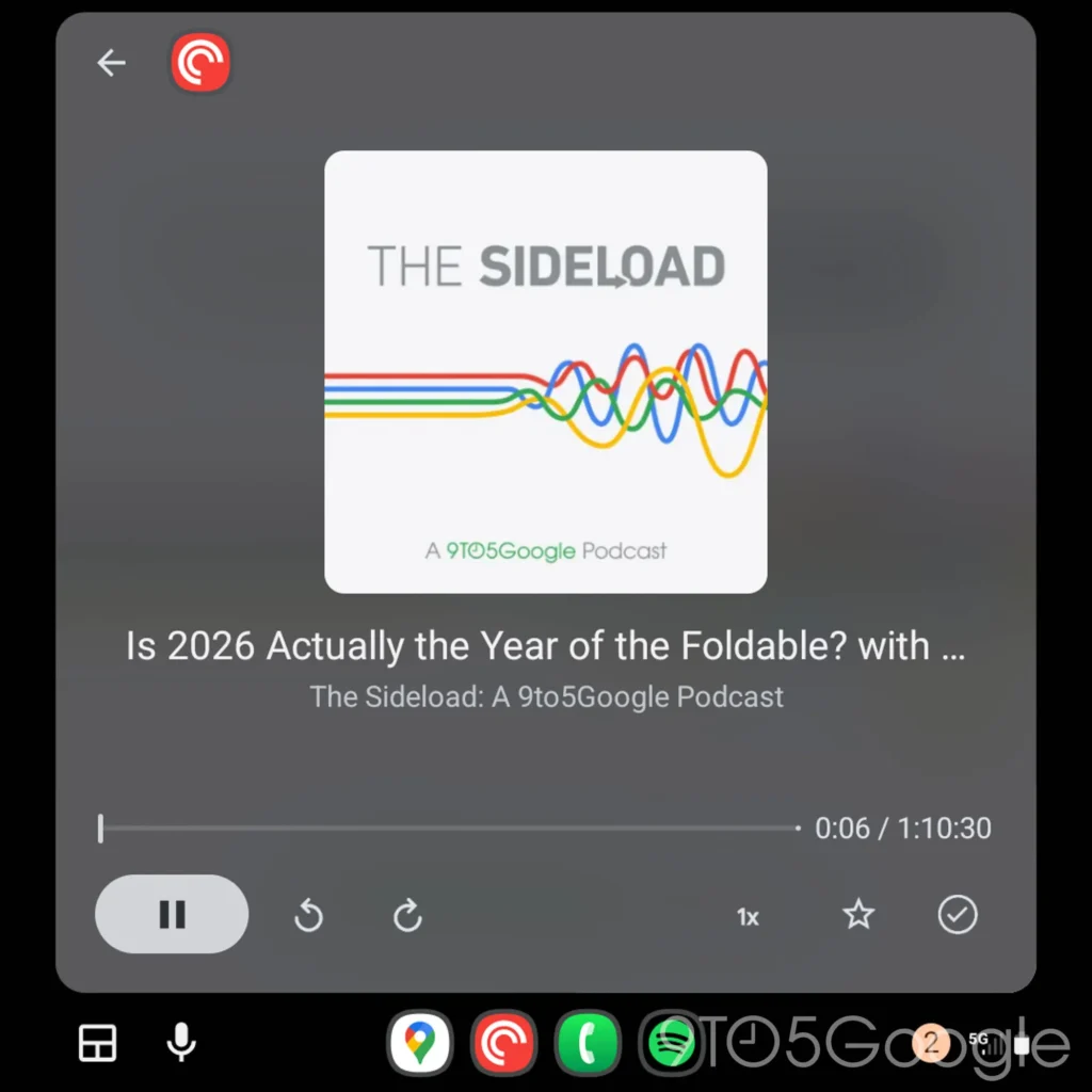 Android Auto controlos interface design