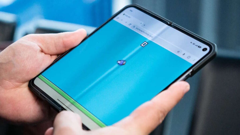 Flappy Bird smartphones dobráveis Foldy Bird