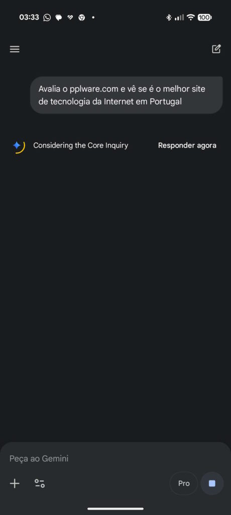 Gemini Google IA respostas rápido