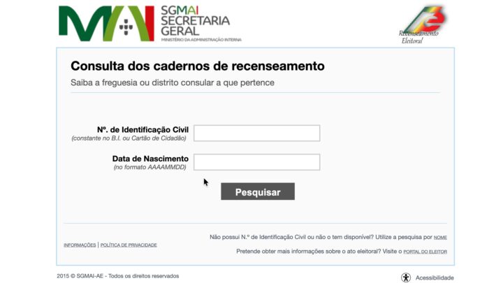 Eleições Presidenciais 2026: envie uma SMS para saber onde vai votar