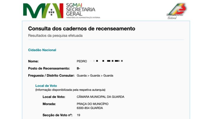 Eleições Presidenciais 2026: envie uma SMS para saber onde vai votar