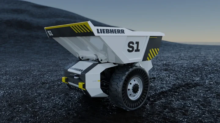 Imagem veículo elétrico da Liebherr