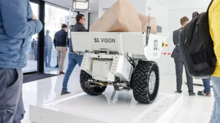 Imagem veículo elétrico da Liebherr