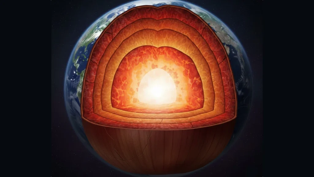 Núcleo da Terra parece estar envolvido em camadas como uma cebola, diz estudo