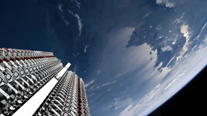 Imagem satélites Starlink