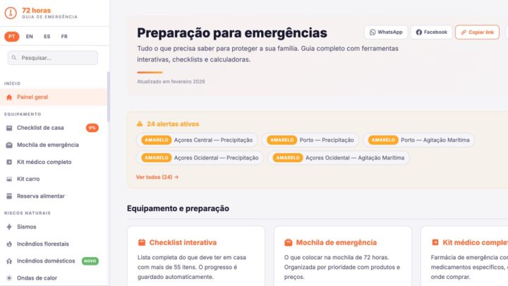 72 Horas: o guia de emergência online, com 13 ferramentas úteis