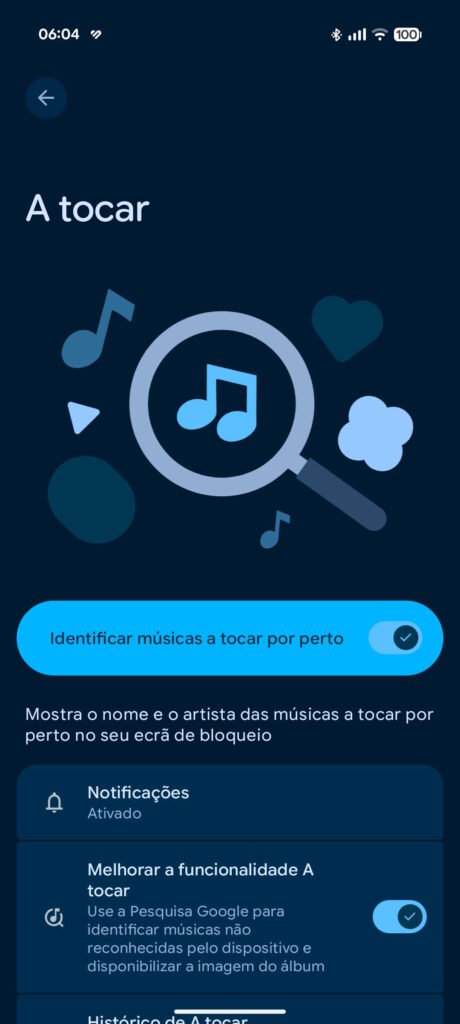 Android música Pixel Now Playing
