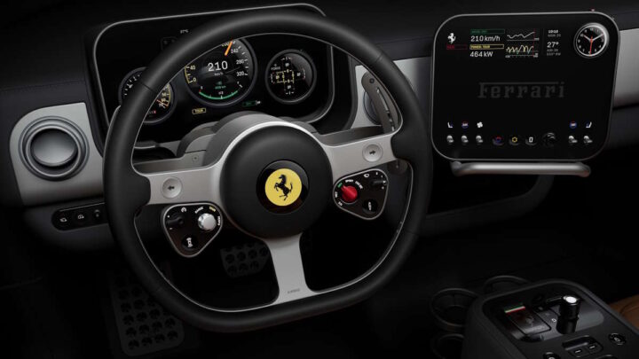 Ferrari Luce interior design elétrico