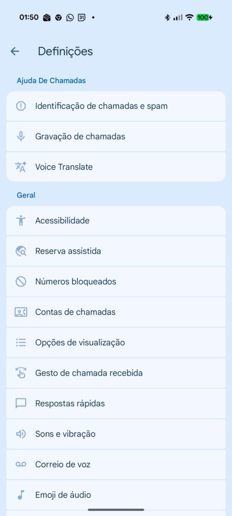 Pixel gravação chamadas Android Google