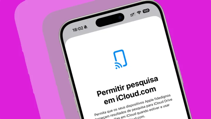 Imagem funcionalidade de pesquisa iCloud.com no iOS 26.4