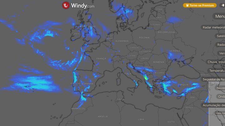 Windy: veja o estado do tempo como nunca o viu