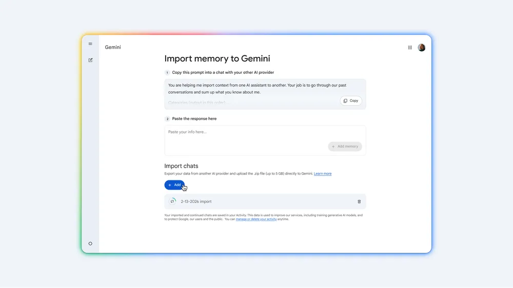 Mudar do ChatGPT para Gemini? Google dá ferramenta necessária 4 Gemini IA ChatGPT Google