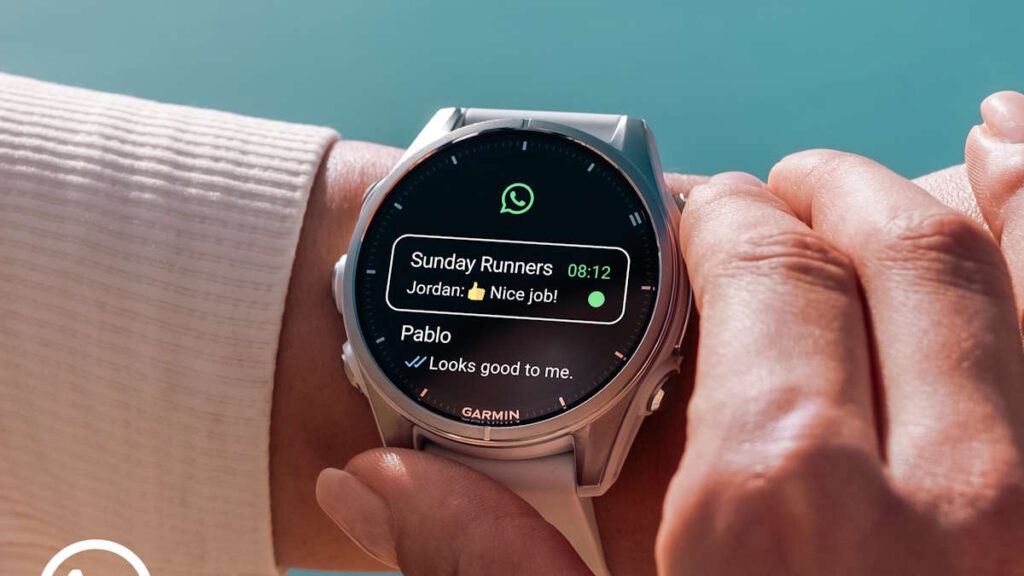WhatsApp Garmin smartwatches mensagens chamadas