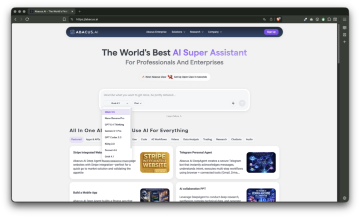 ChatGPT, Gemini, Grok e outros por menos de 10 €/mês 3 abacus ai4