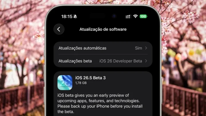 Imagem iOS 26.5 beta 3