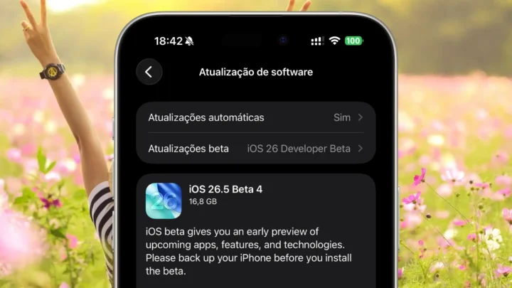 Imagem iOS 26.5 beta 4 para iPhone
