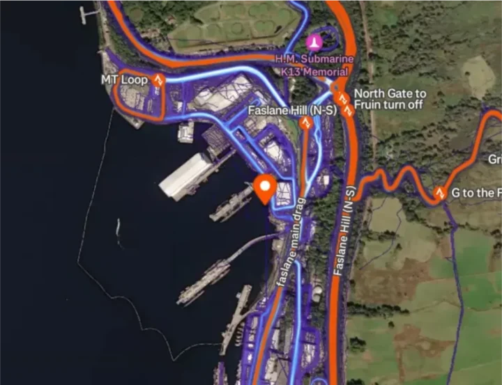 Imagem de rotas Strava