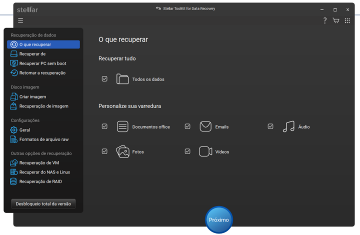 recuperar ficheiros NAS Synology QNAP com Stellar Toolkit