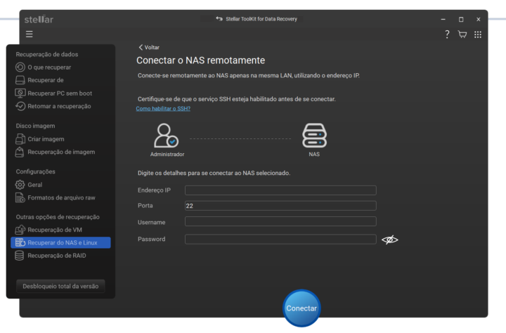 recuperação de ficheiros RAID num NAS Synology ou QNAP