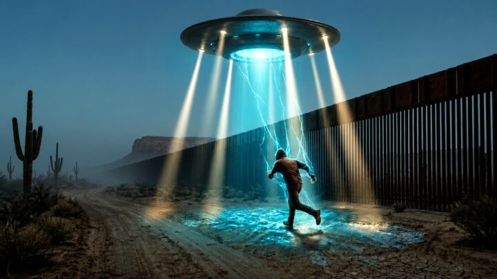 Anúncio do website "alien.gov"