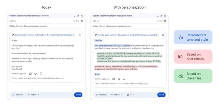 Gmail quer responder a e-mails por si e está a imitar como escreve 3 Gmail Google IA responder e-mails