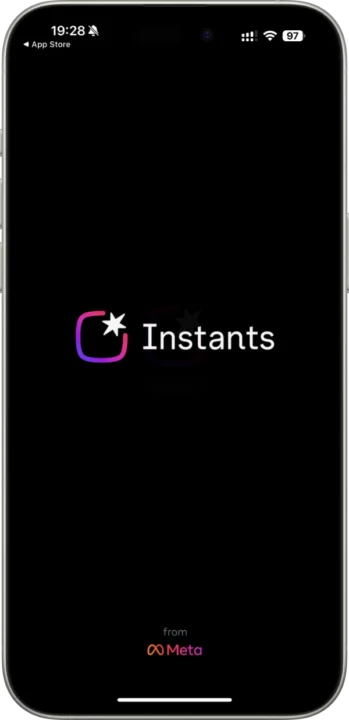 Imagem app Instants da Meta