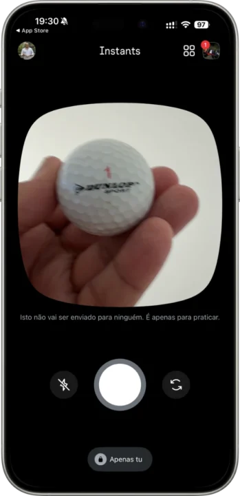 Imagem app Instants da Meta